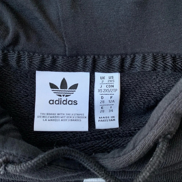Adidas Logo Hoodie Black 2xs - Picture 6 of 12